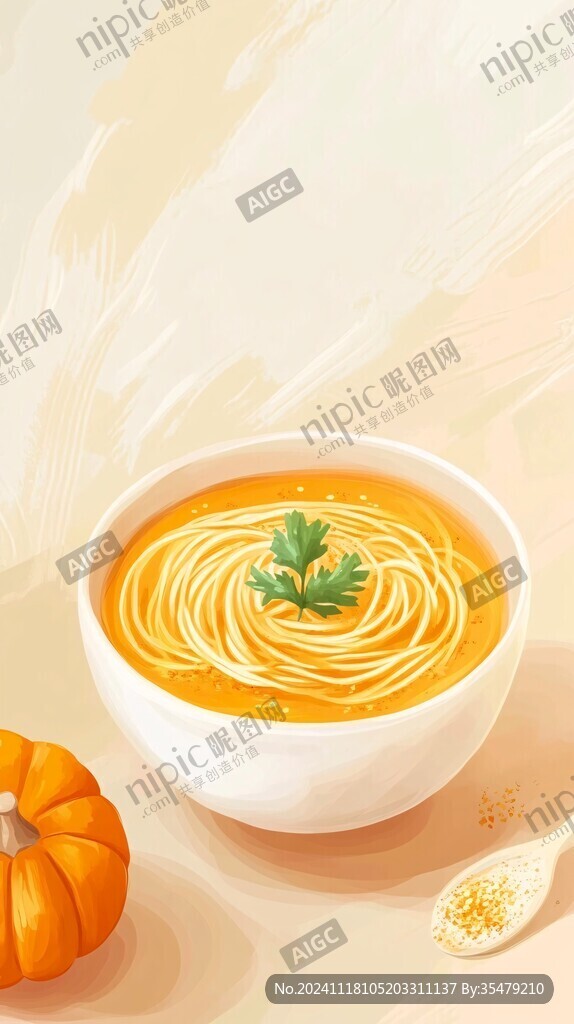 碗豆面插画