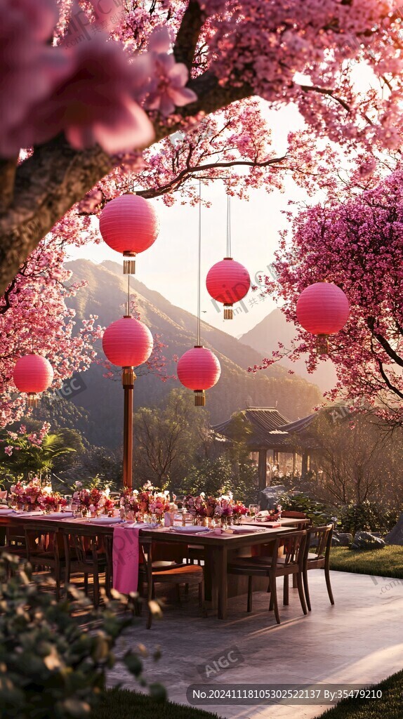 桃花节氛围装饰