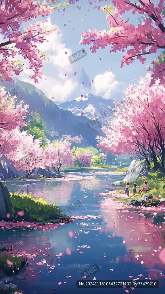 古风场景春暖花开