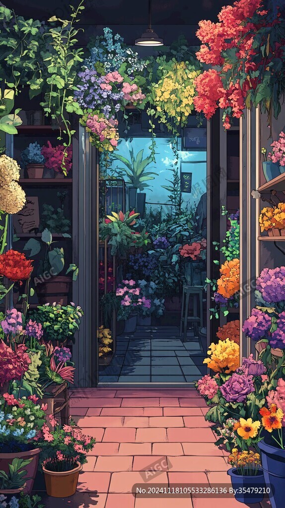 花店背景素材