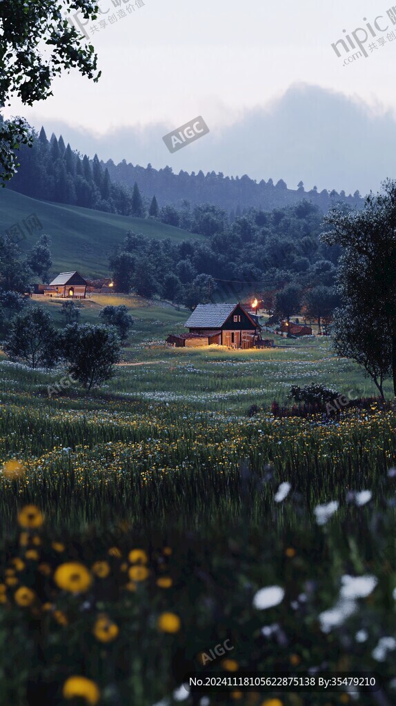 唯美大山深处有人家