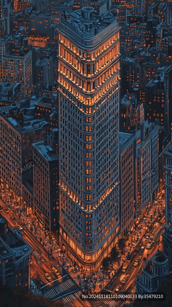 大楼插画
