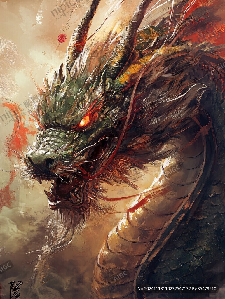 古风龙插画