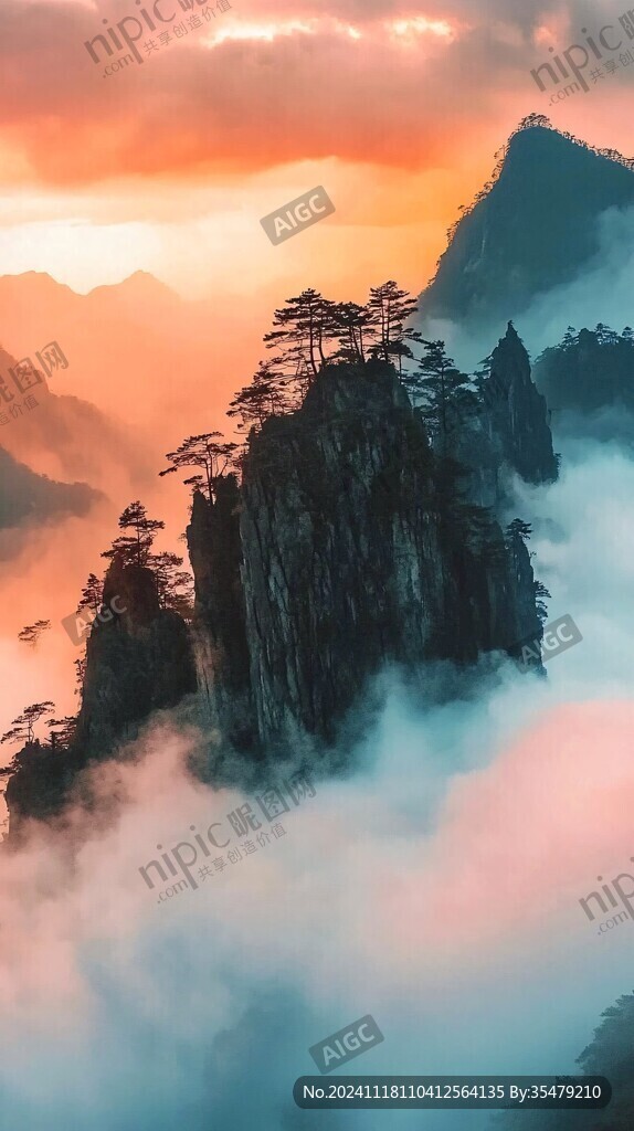 云海风光奇松怪石
