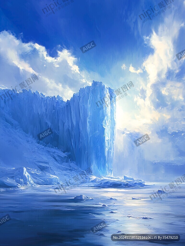 雪山原画