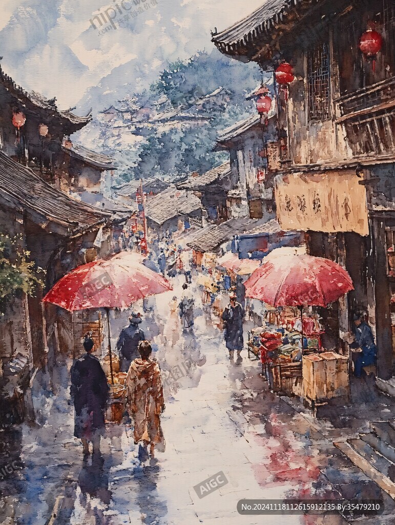 横店水彩