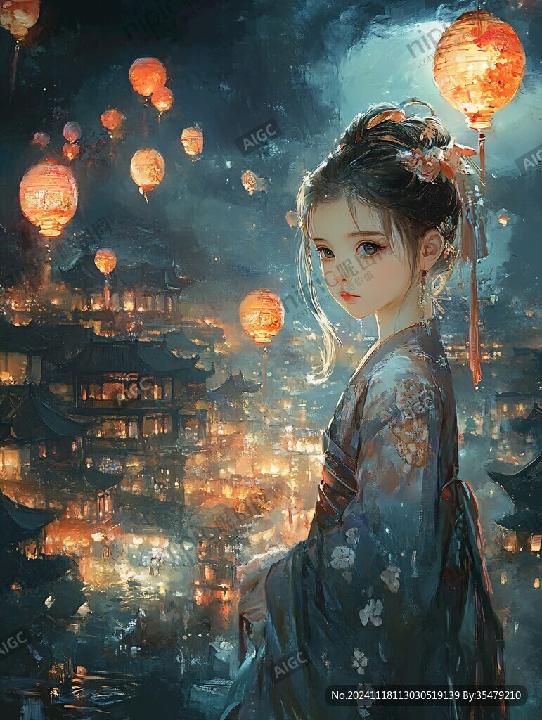 高清古风插画
