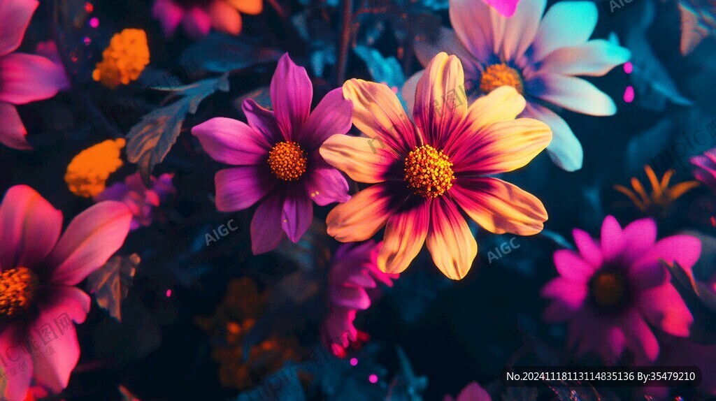 3d立体唯美花卉