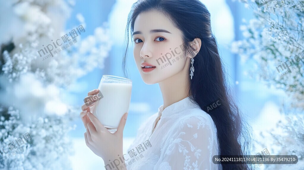 美女奶茶