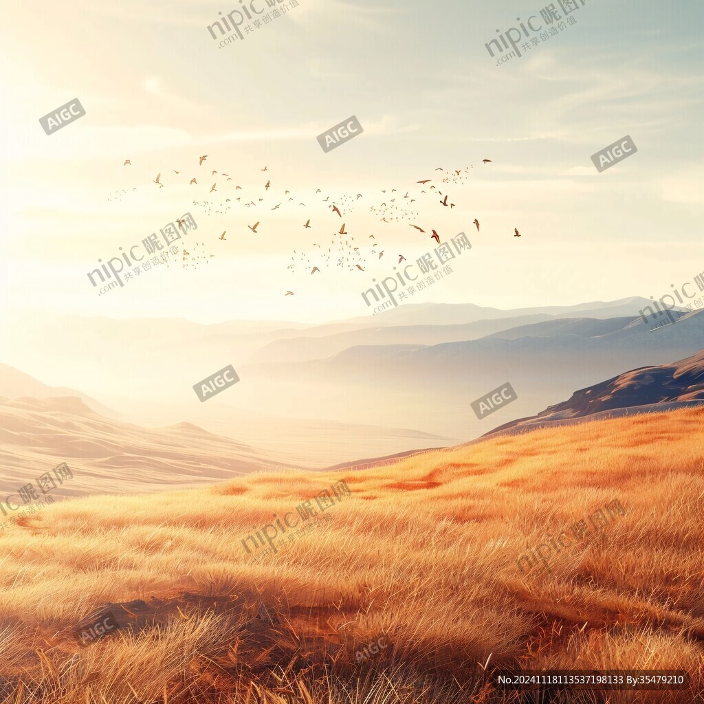 飞鸟远山太阳