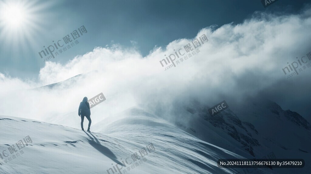 登顶成功拼搏进取征程