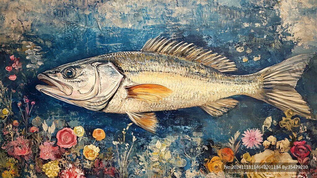 鱼餐馆壁画
