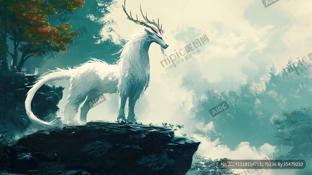 山海经异兽鹿蜀
