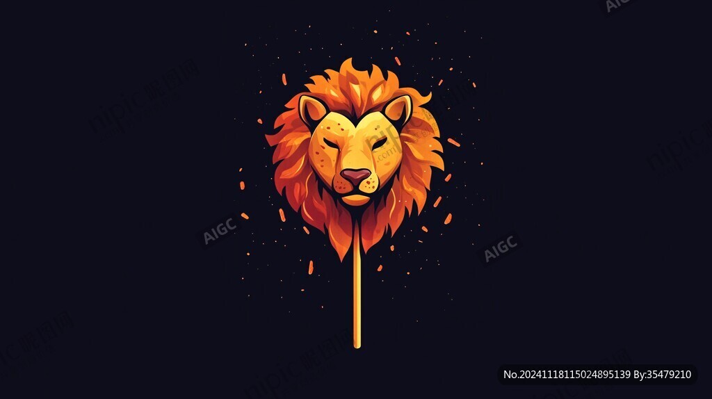 醒狮鼠标垫插画