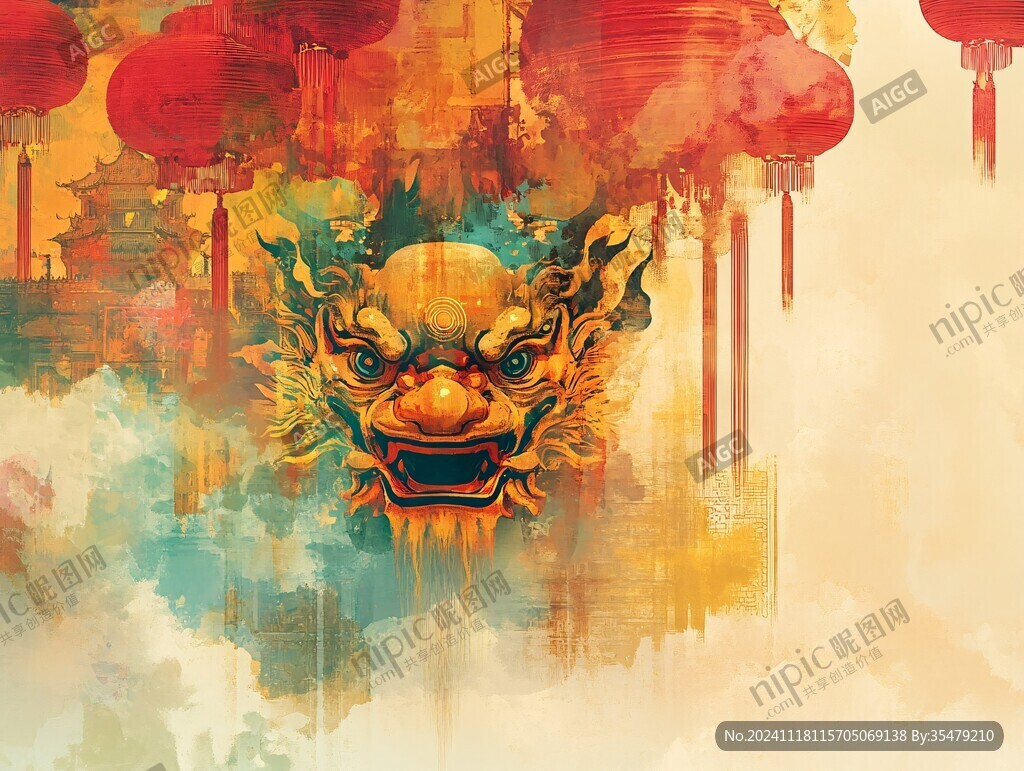 醒狮系列插画