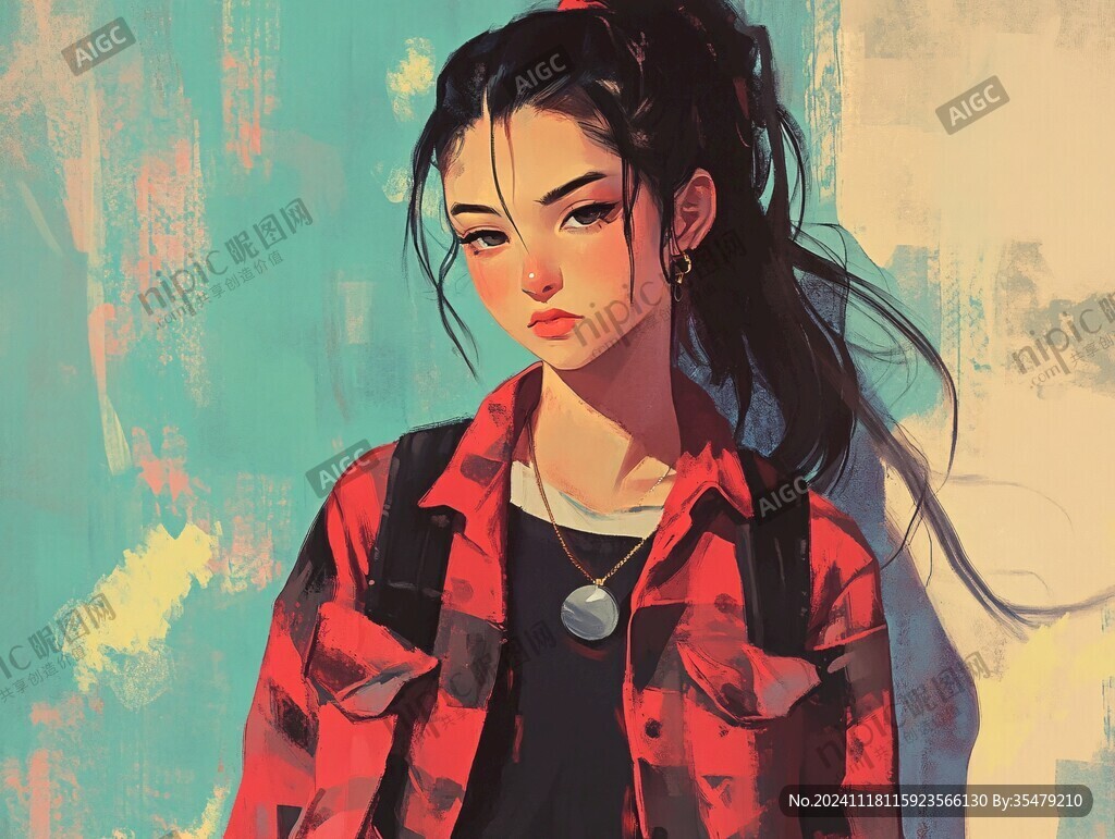 板绘人像