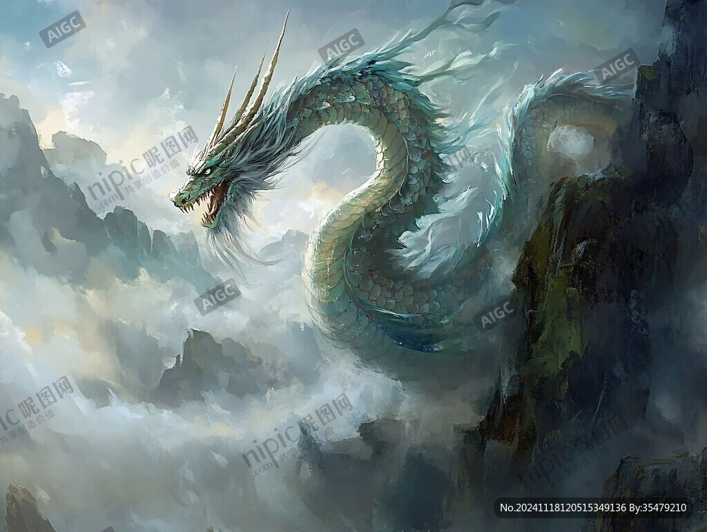 古代四神之一青龙