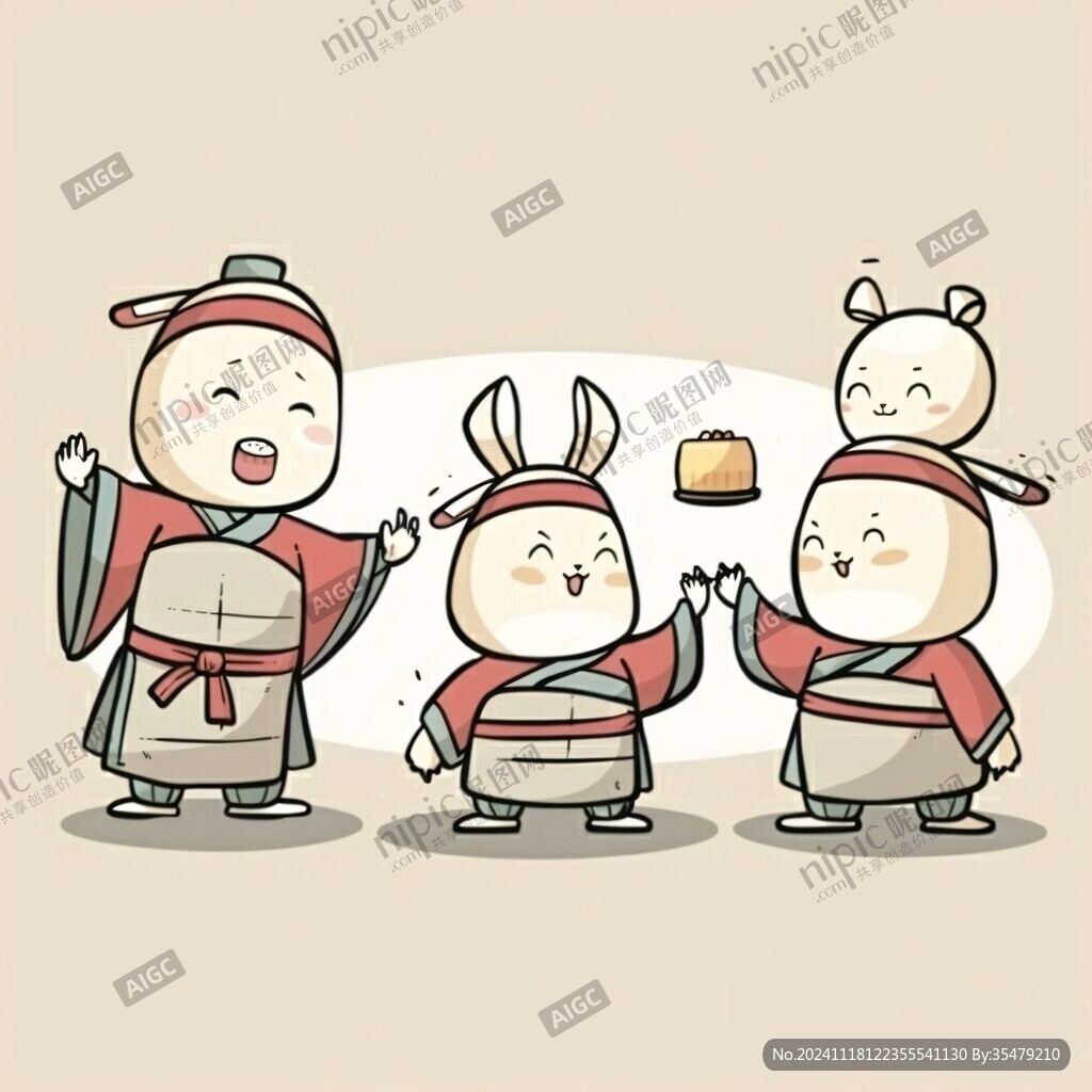 中秋卡通人物