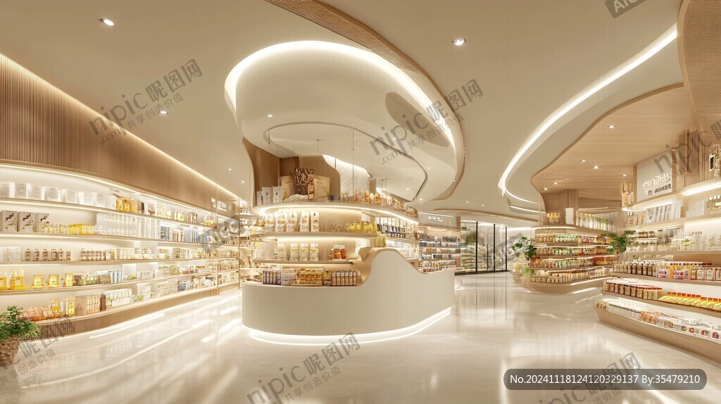 零售区效果图