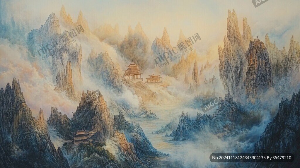 金光万丈美术绘画