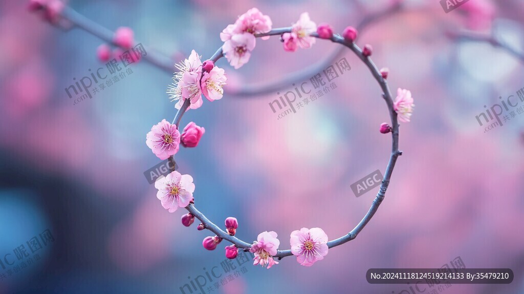 唯美梅枝花