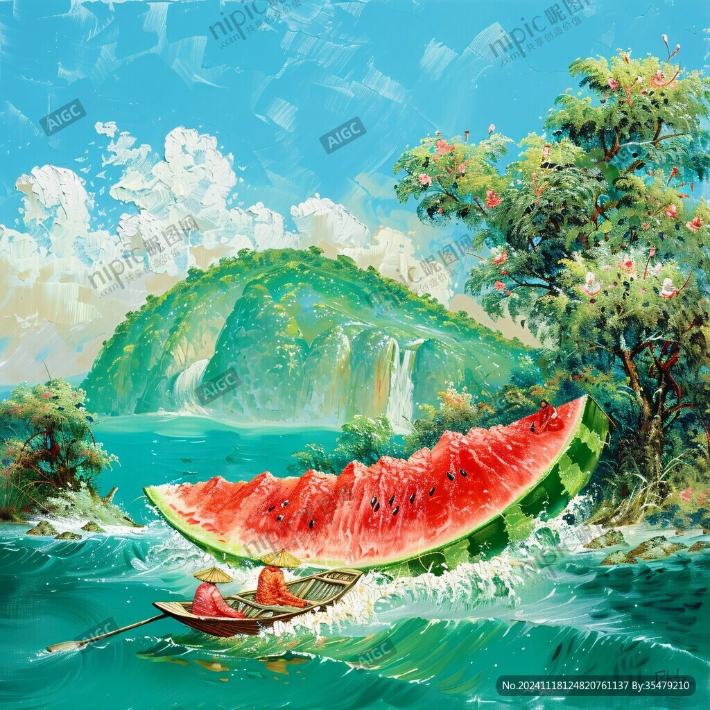 西瓜冲浪