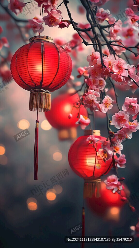 唯美红灯笼