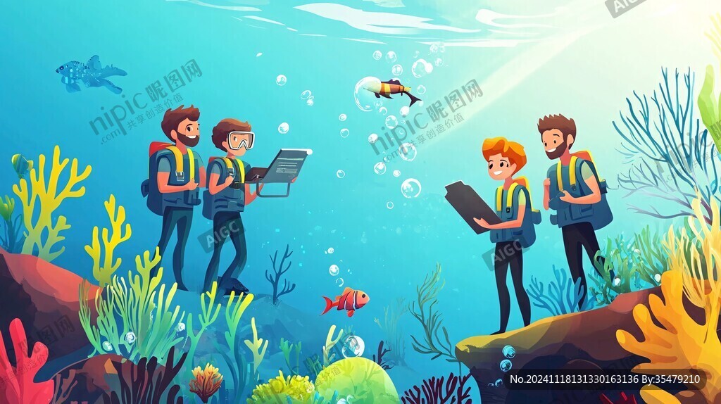 海洋大学插画