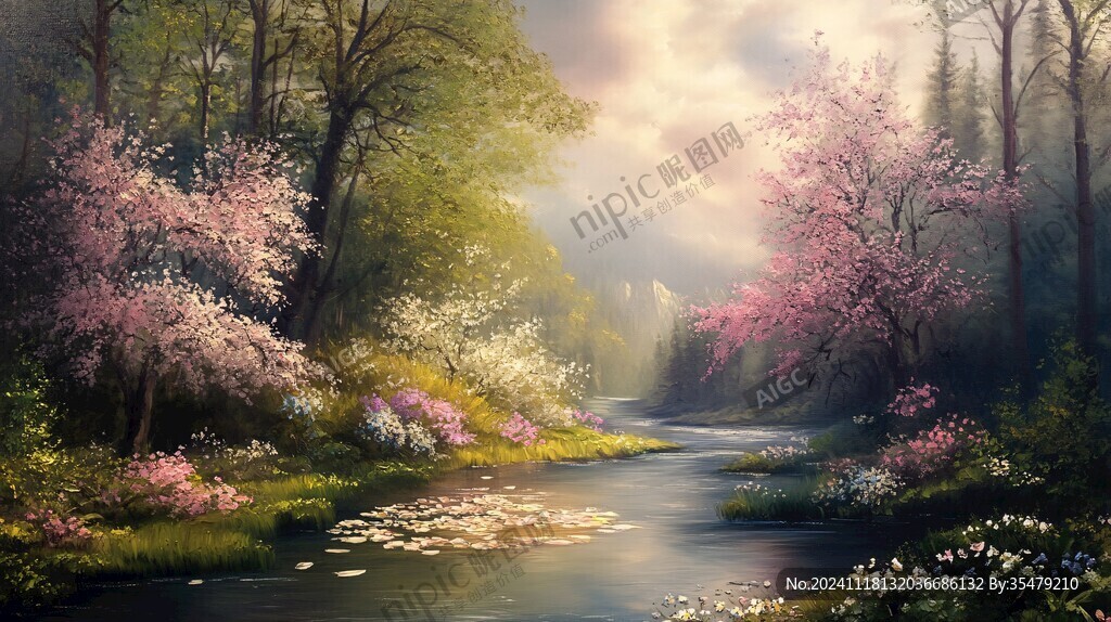 宽屏风景画