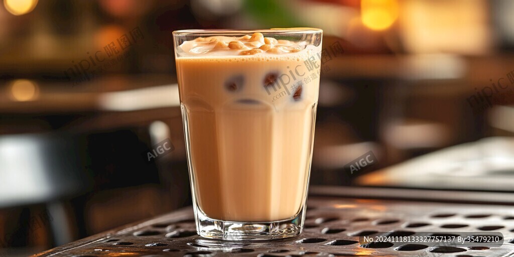 伯爵奶茶冰布丁奶茶