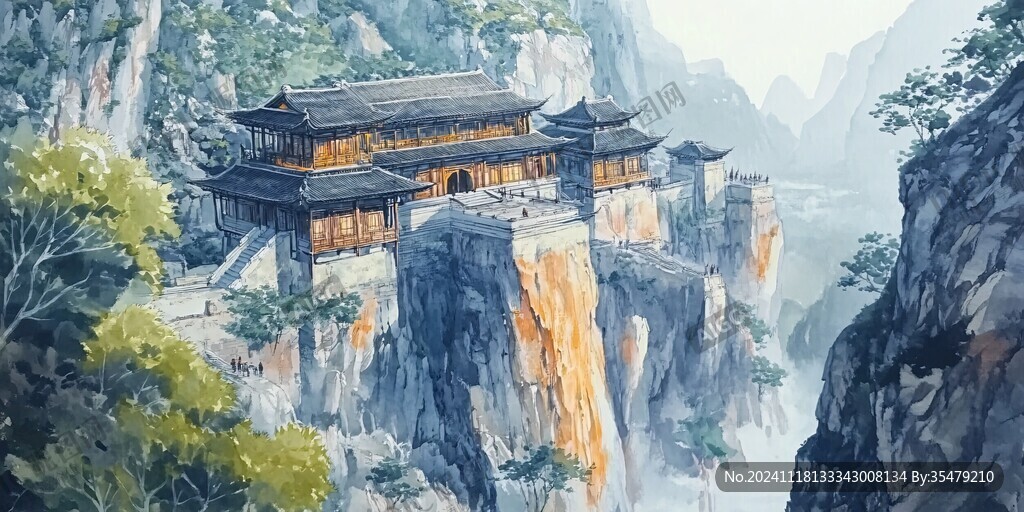 武当山插画