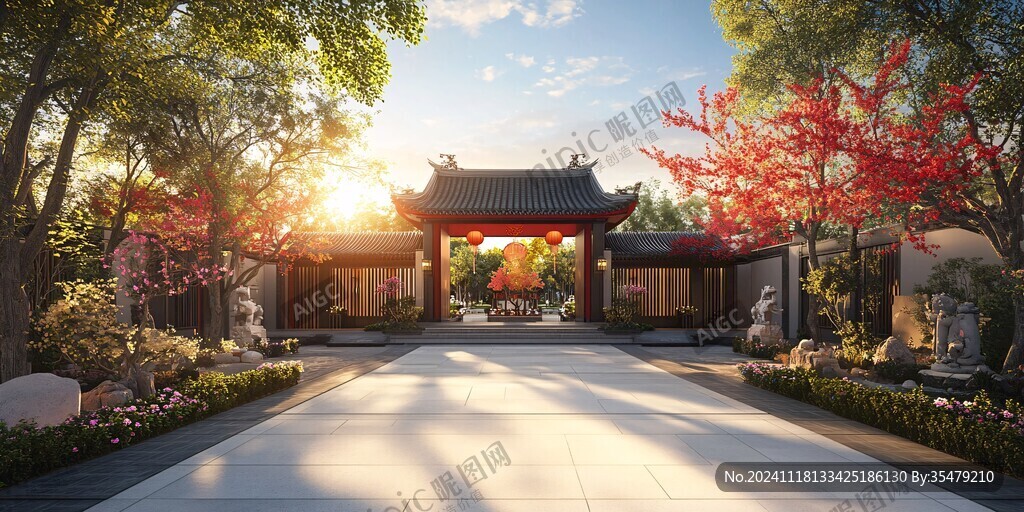 山门效果图