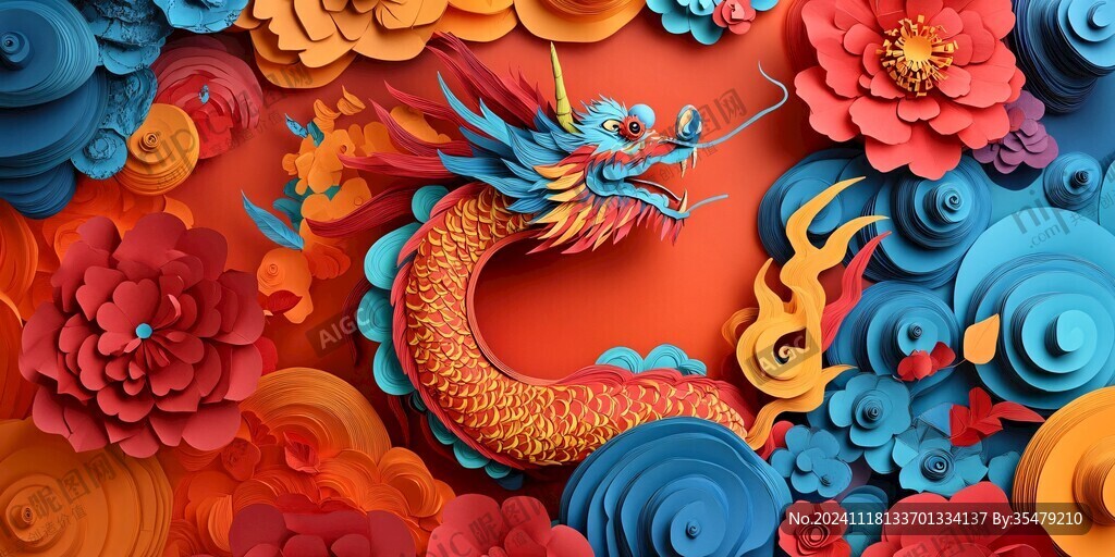 龙年包装插画