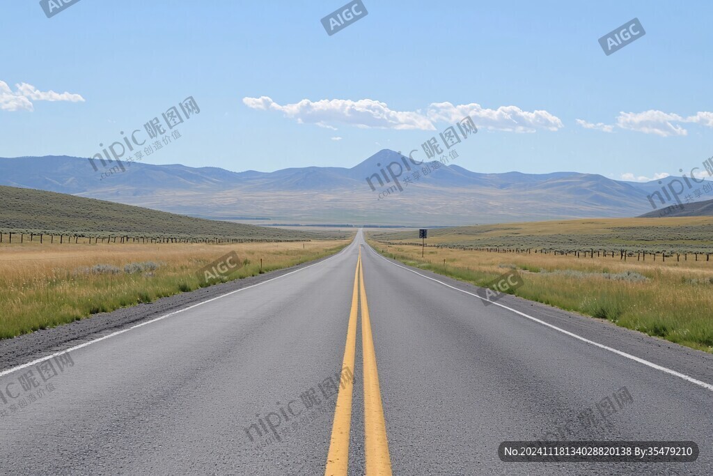 笔直的大路
