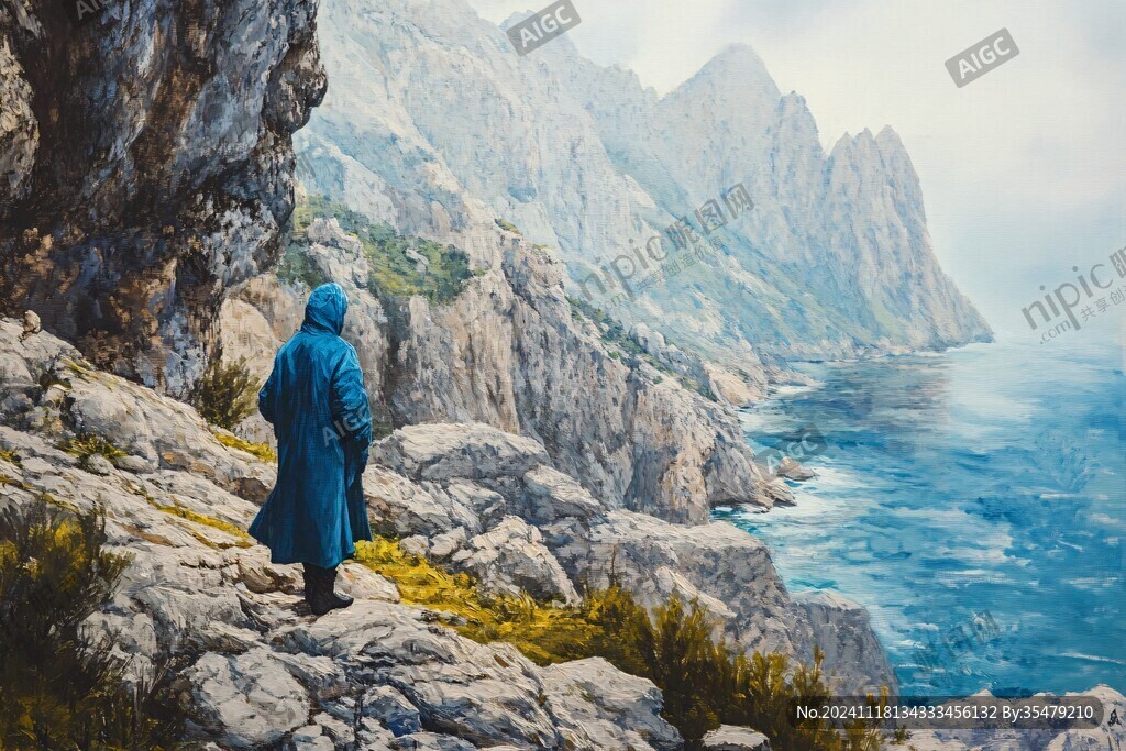 海山油画