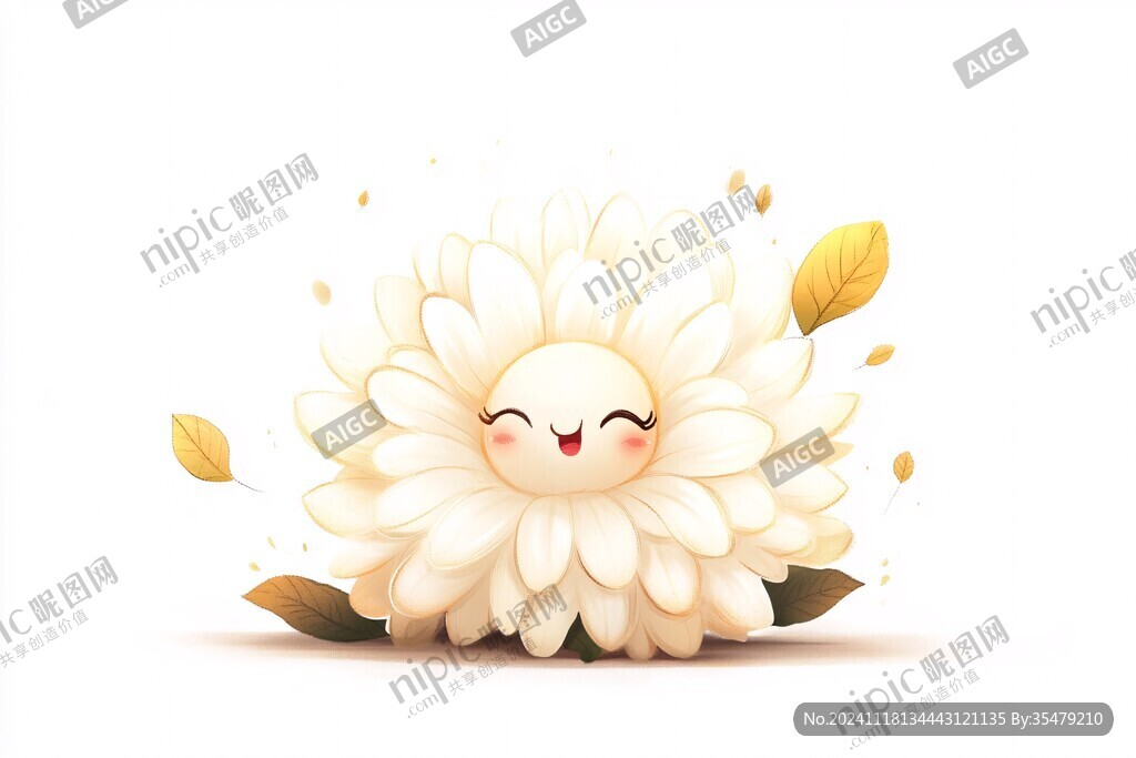 菊花包装插画