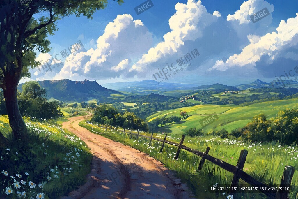 唯美农村场景