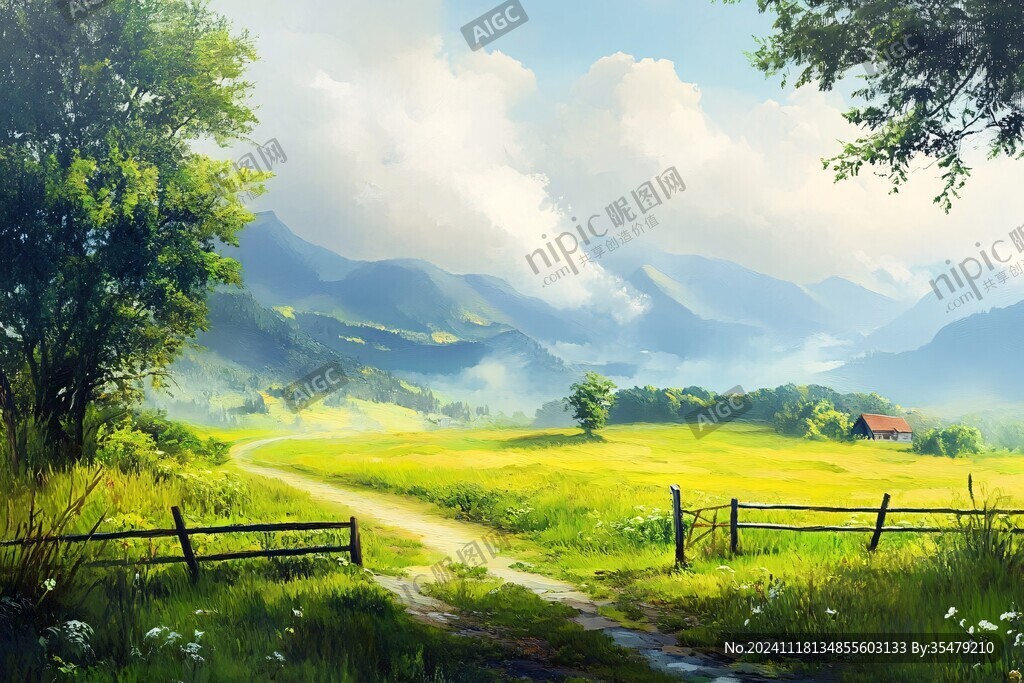 唯美农村场景