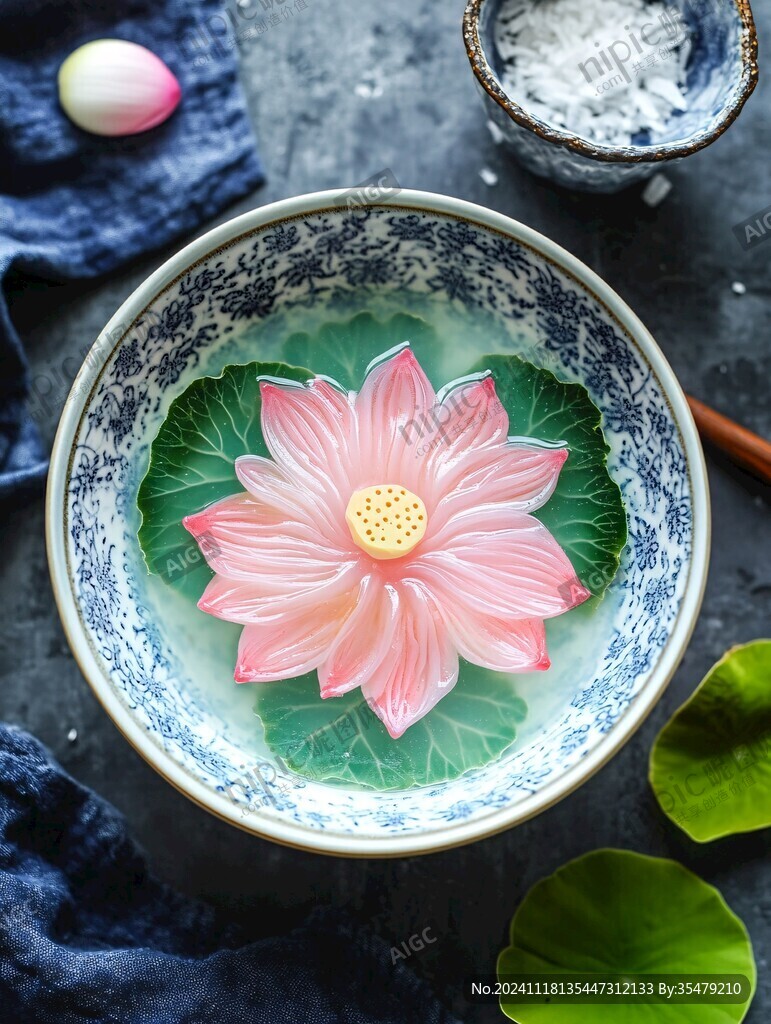 碗中荷花