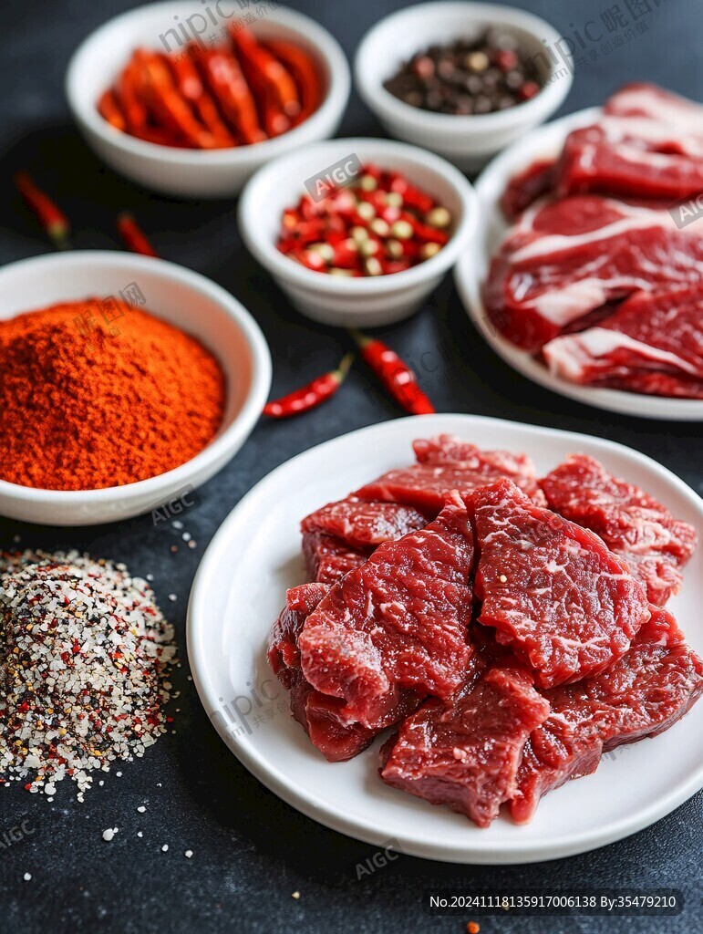 泡椒牛肉食材