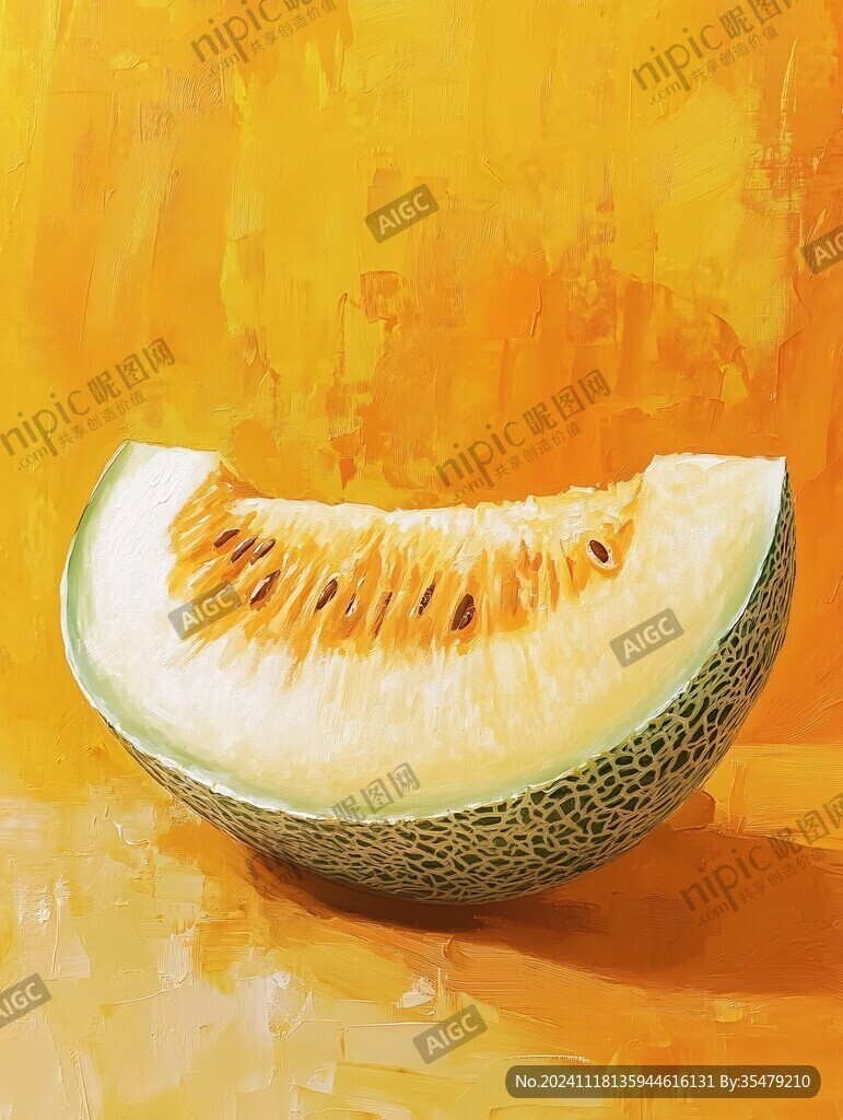 玲珑蜜瓜插画