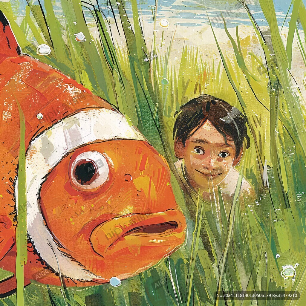鱼绘本插画