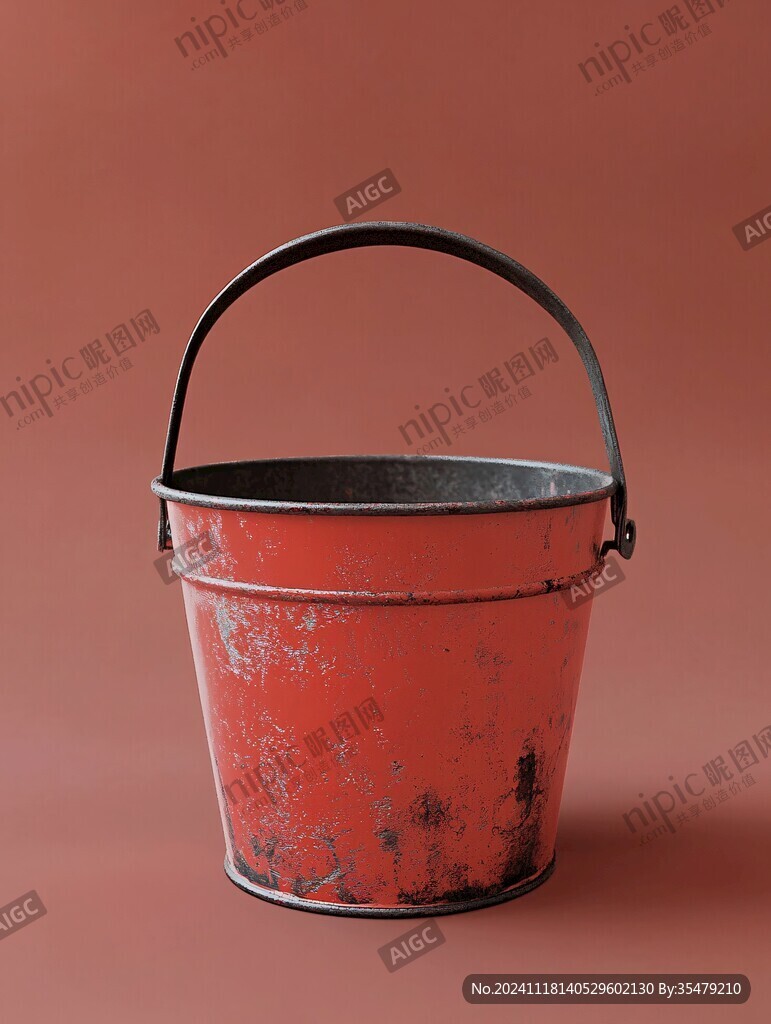 朱漆花篮桶提桶
