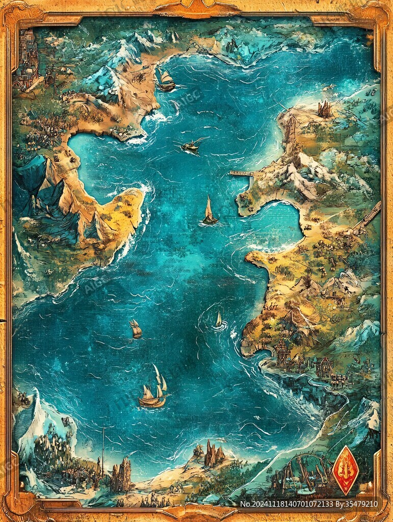 欧式航海坐标图
