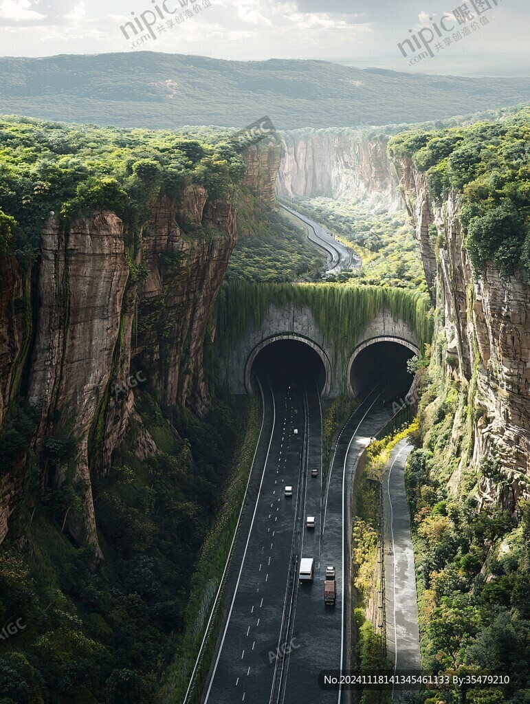隧道鸟瞰图设计