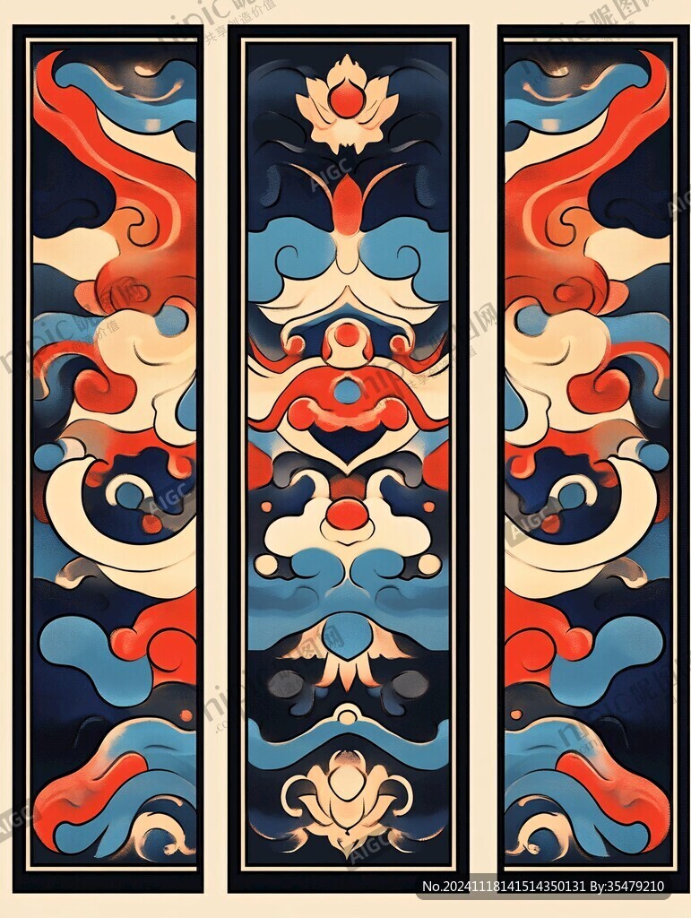 蒙古族民族图案