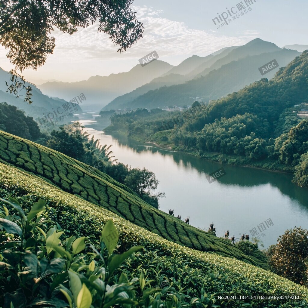 茶山夕照