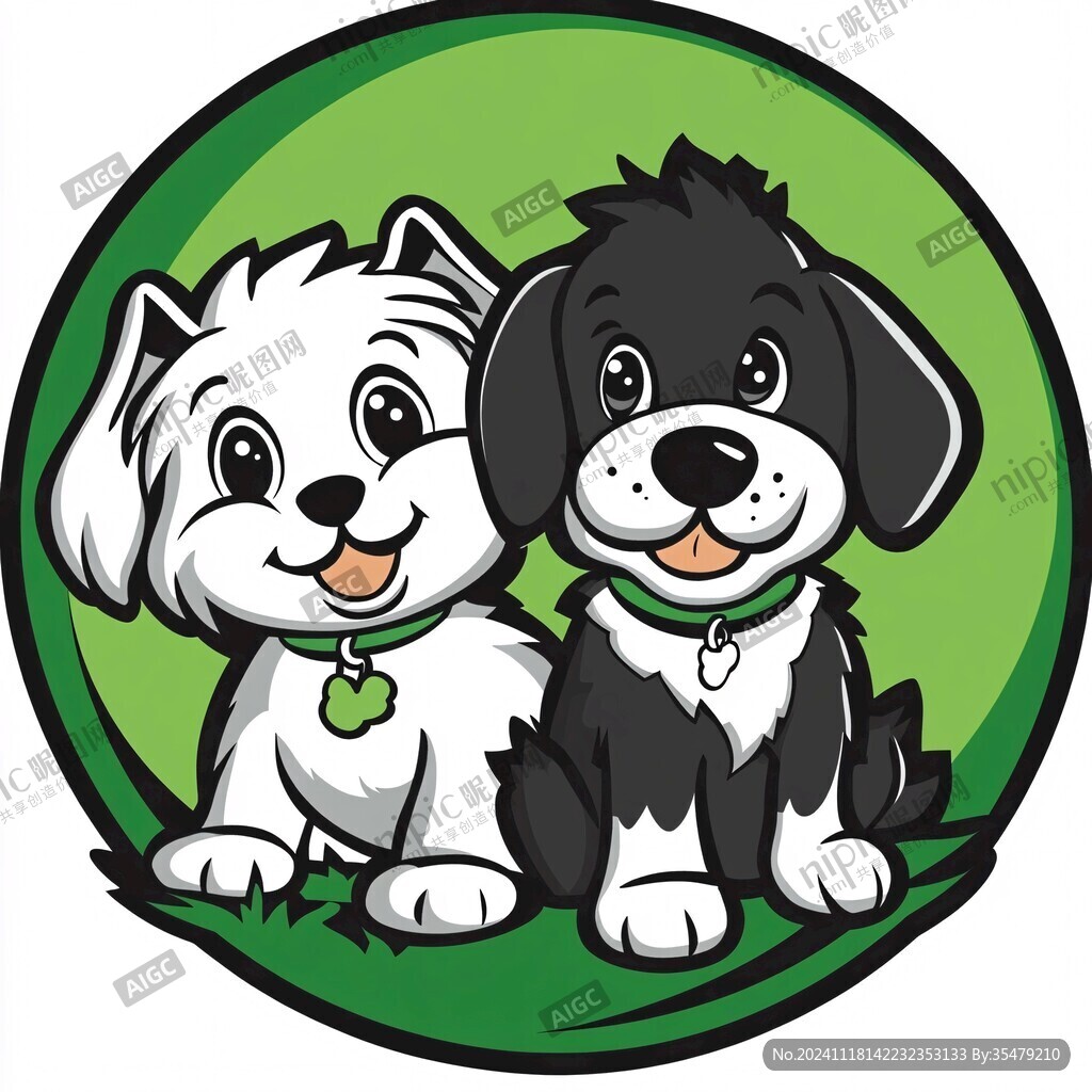人与小狗logo