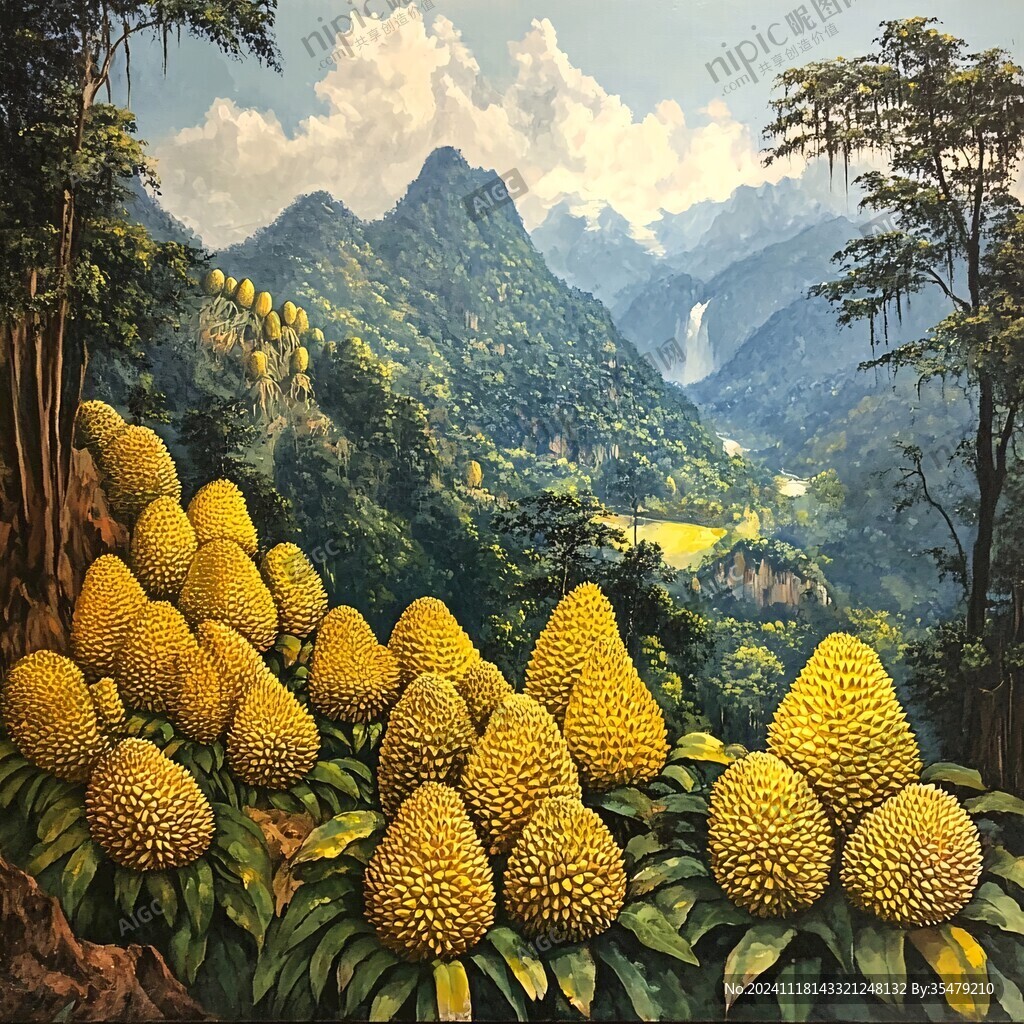 热带雨林壁画