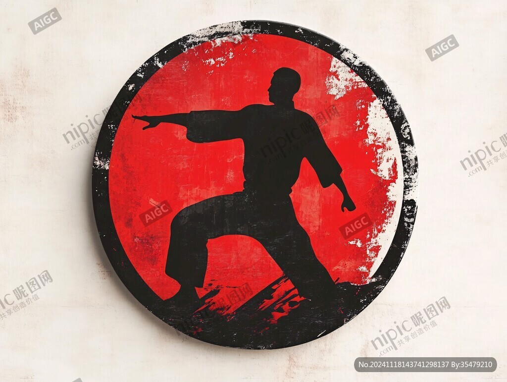 武术墙贴